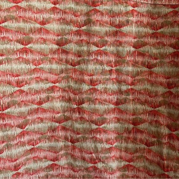 L.L. Bean Traditional Fit Button Up Shirt Size XL Red Tan - Picture 6 of 6